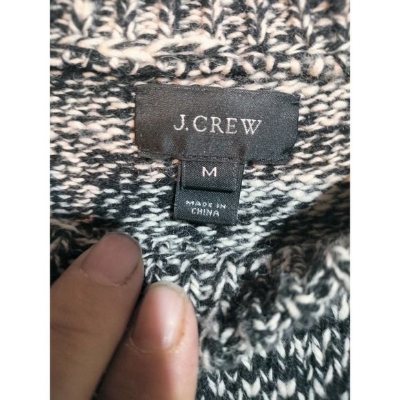 J. Crew Wool blend black knit sweater men medium - Picture 2 of 4